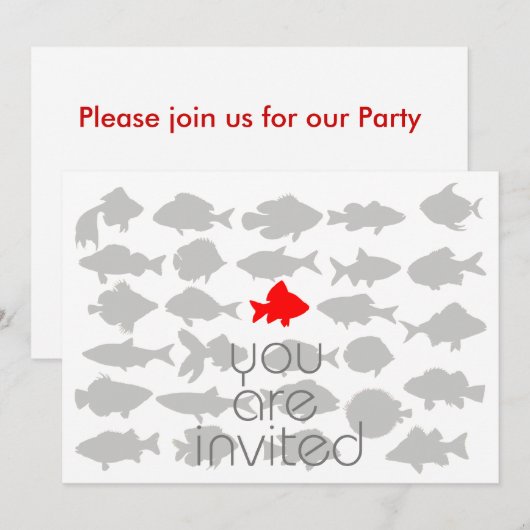 Je bent uitgenodigd kaart (Voorkant / Achterkant)