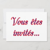 Je bent uitgenodigd kaart (Voorkant)