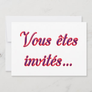 Je bent uitgenodigd kaart