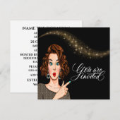 Je bent uitgenodigd kaart (Voorkant / Achterkant)