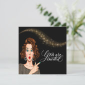 Je bent uitgenodigd kaart (Staand voorkant)