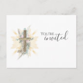 Je bent uitgenodigd Kerk Briefkaart (Voorkant)