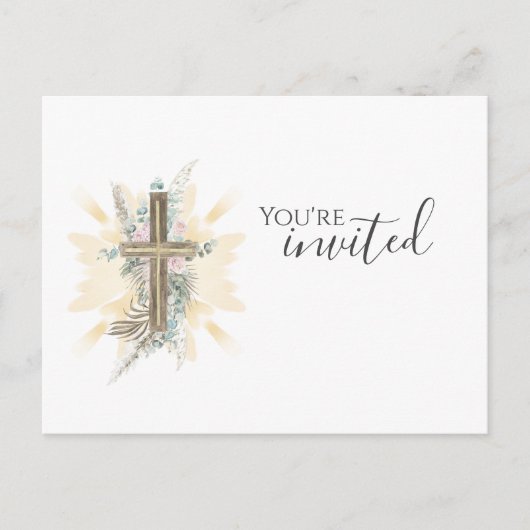 Je bent uitgenodigd Kerk Briefkaart (Voorkant)