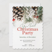 Je bent uitgenodigd Kerstfeest Uitnodiging (Achterkant)