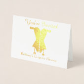 Je bent uitgenodigd Lingerie Vrijgezellenfeest Folie Kaarten (Voorkant)