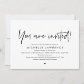 Je bent uitgenodigd, modern Casual Vrijgezellenfee Kaart (Voorkant)