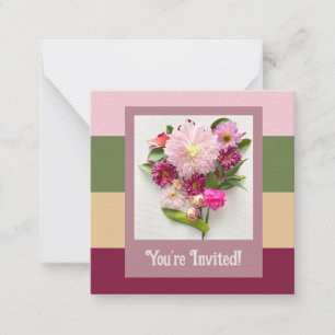 Je bent uitgenodigd notitiekaartje