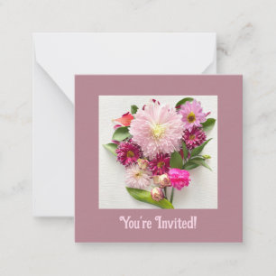 Je bent uitgenodigd notitiekaartje