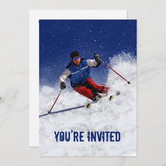 Je bent uitgenodigd om de berg neer te slaan. kaart (Voorkant / Achterkant)