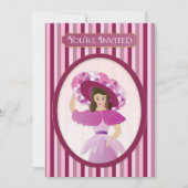 Je bent uitgenodigd, Oude Modedame & Huge Pet Kaart (Voorkant)