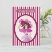 Je bent uitgenodigd, Oude Modedame & Huge Pet Kaart (Staand voorkant)