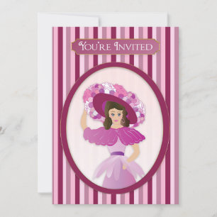 Je bent uitgenodigd, Oude Modedame & Huge Pet Kaart