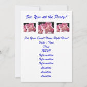 Je bent uitgenodigd. Tot ziens op het feest. uitno Kaart (Achterkant)