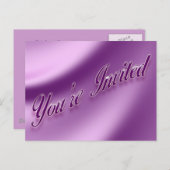 Je bent uitgenodigd uitnodiging briefkaart (Voorkant / Achterkant)