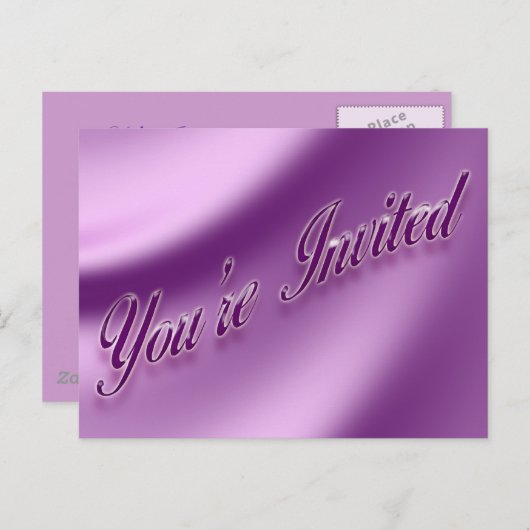 Je bent uitgenodigd uitnodiging briefkaart (Voorkant / Achterkant)