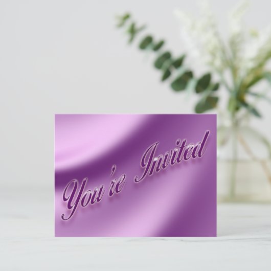 Je bent uitgenodigd uitnodiging briefkaart (Staand voorkant)