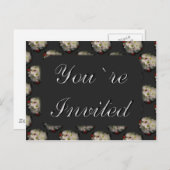 Je bent uitgenodigd uitnodiging briefkaart (Voorkant / Achterkant)