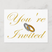 Je bent uitgenodigd uitnodiging briefkaart (Voorkant)