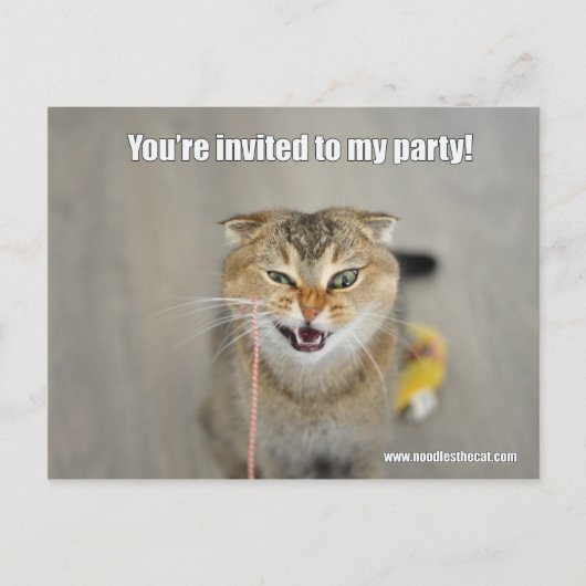 Je bent uitgenodigd uitnodiging briefkaart (Voorkant)