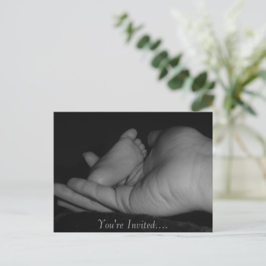 Je bent uitgenodigd... uitnodiging briefkaart (Staand voorkant)