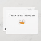 Je bent uitgenodigd uitnodiging briefkaart (Voorkant / Achterkant)