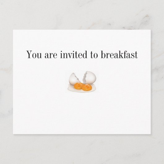 Je bent uitgenodigd uitnodiging briefkaart (Voorkant)