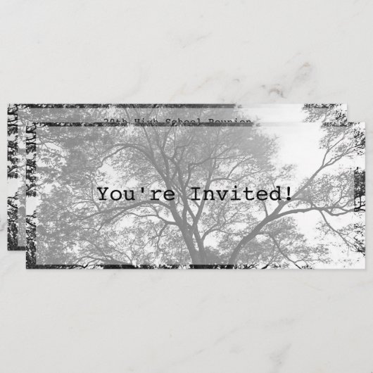 Je bent uitgenodigd. Uitnodiging. Kaart (Voorkant / Achterkant)