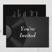 Je bent uitgenodigd - Vinyl Kaart (Voorkant / Achterkant)