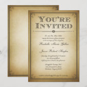 Je bent uitgenodigd voor berichten over het huweli kaart (Voorkant / Achterkant)