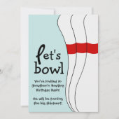 Je bent uitgenodigd voor Bowling Bash Birthday Par Kaart (Voorkant)
