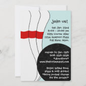 Je bent uitgenodigd voor Bowling Bash Birthday Par Kaart (Achterkant)