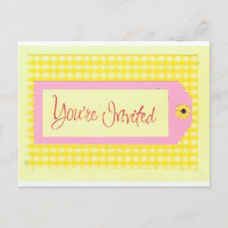 Je bent uitgenodigd voor briefkaart