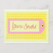 Je bent uitgenodigd voor briefkaart (Voorkant)