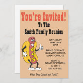 Je bent uitgenodigd voor Cartoon van de Gezinshere Kaart (Voorkant / Achterkant)