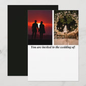 Je bent uitgenodigd voor de bruiloft van kaart (Voorkant / Achterkant)