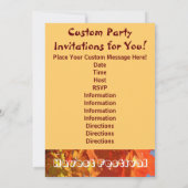 Je bent uitgenodigd voor de Partij. Uitnodigingen (Achterkant)