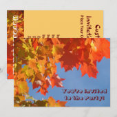 Je bent uitgenodigd voor de Partij. Uitnodigingen (Voorkant / Achterkant)