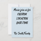 Je bent uitgenodigd voor de regenboogbeurs CUSTOM  Kaart (Achterkant)