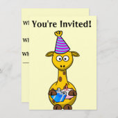 Je bent uitgenodigd voor de uitnodiging van Birthd (Voorkant / Achterkant)