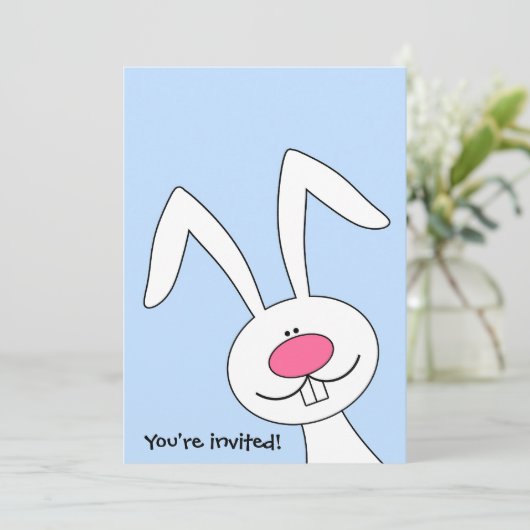 Je bent uitgenodigd voor de uitnodiging van de Paa (Staand voorkant)