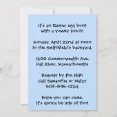 Je bent uitgenodigd voor de uitnodiging van de Paa (Achterkant)