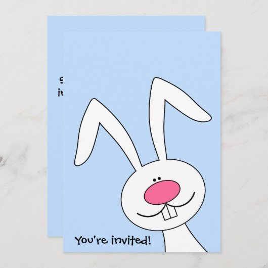 Je bent uitgenodigd voor de uitnodiging van de Paa (Voorkant / Achterkant)