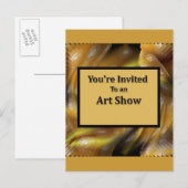 Je bent uitgenodigd voor een Art Show Uitnodiging Briefkaart (Voorkant / Achterkant)
