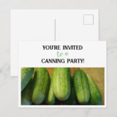 Je bent uitgenodigd voor een Canning Party! Briefkaart (Voorkant / Achterkant)