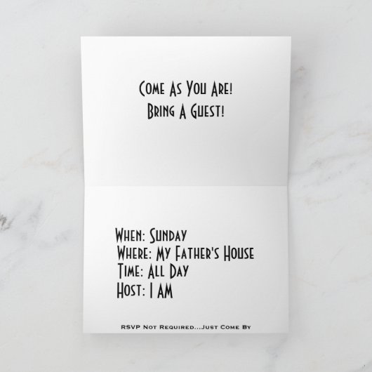 Je bent uitgenodigd voor een diner! (Binnen)