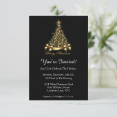 Je bent uitgenodigd voor een elegant, stijlvol gou kaart (Staand voorkant)