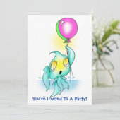 Je bent uitgenodigd voor een feest. kaart (Staand voorkant)