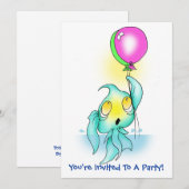 Je bent uitgenodigd voor een feest. kaart (Voorkant / Achterkant)