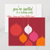 Je bent uitgenodigd voor een feestdag kaart (Voorkant / Achterkant)