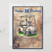 Je bent uitgenodigd voor een "Fif-t-shirt" golffee Kaart (Voorkant)